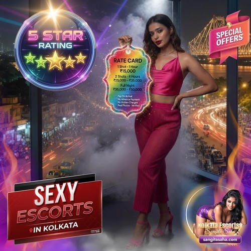 Sexy Escorts in Kolkata Price List 2026 - Hot & Seductive Escorts | No Hidden Charges & Pay On Arrival