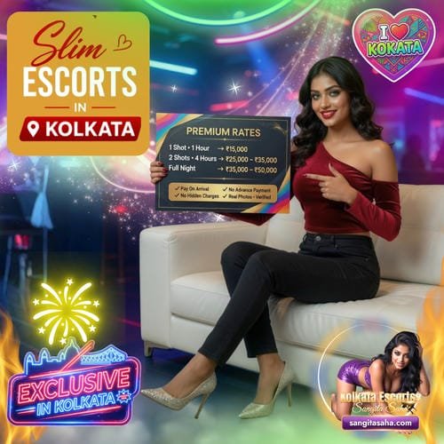 Slim Escorts in Kolkata Price List 2026 - Slender & Model Figure Escorts | No Hidden Charges & Pay On Arrival